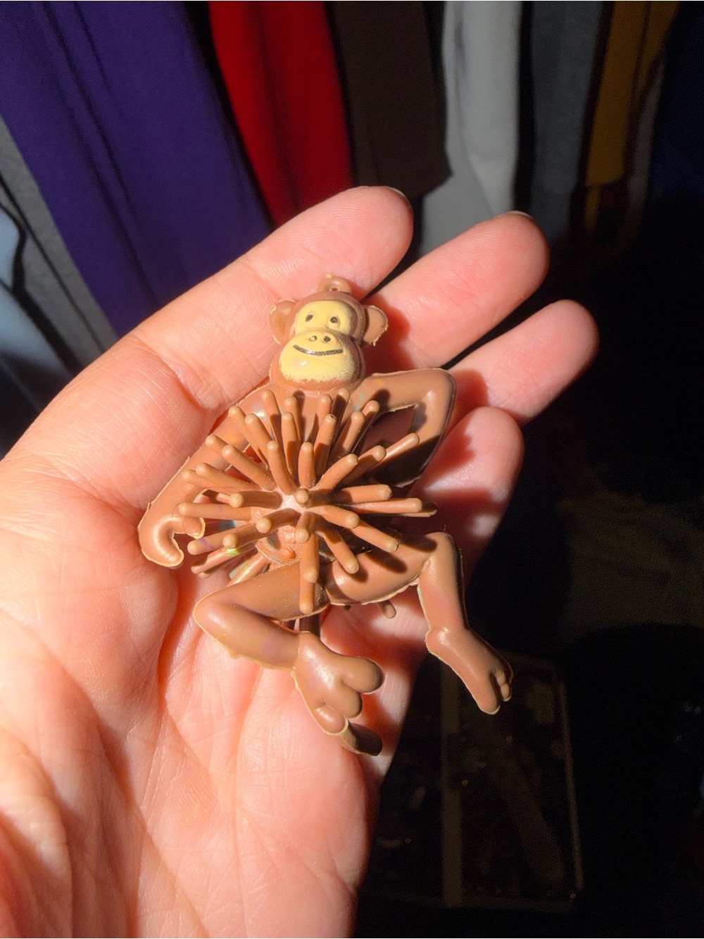 Spikey monkey ball charm/trinket with markings on it!